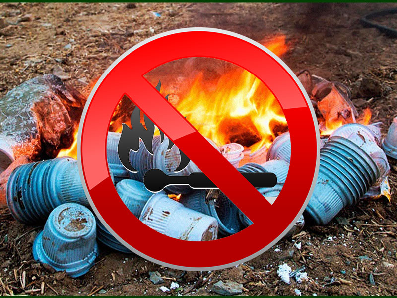 Не вредите своему здоровью и природе. Не сжигайте мусор!!!.
